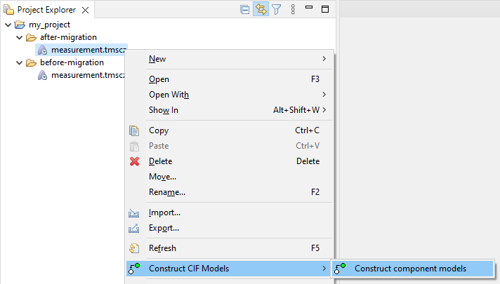 cmi component menu